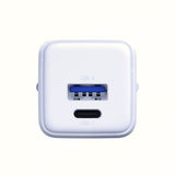 Incarcator retea 3mk Hyper, USB-A, USB-C, GaN Technology, QC4 + PD, 20W, alb