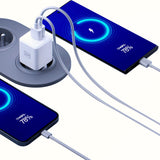 Incarcator retea 3mk Hyper, USB-A, USB-C, GaN Technology, QC4 + PD, 20W, alb