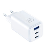 Incarcator retea 3mk Hyper, USB-A/USB-C, GaN Technology, 65W, QX4+, Fireproof V0 Material, alb