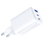 Incarcator retea 3mk Hyper, USB-A/USB-C, GaN Technology, 65W, QX4+, Fireproof V0 Material, alb