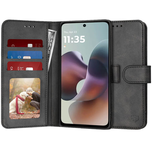Husa pentru Motorola Moto G56, Techsuit Diary Book, negru