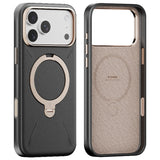 Husa pentru iPhone 17 Pro Max, Torras Qpro Leather Series, gri