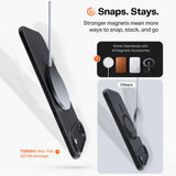 Husa pentru iPhone 17 Air, Torras SlimFit MagSafe Series, negru