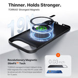 Husa pentru iPhone 17 Air, Torras SlimFit MagSafe Series, negru