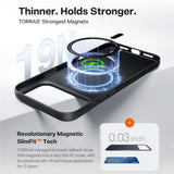 Husa pentru iPhone 17 Pro Max, Torras SlimFit MagSafe Series, negru
