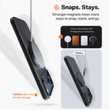 Husa pentru iPhone 17 Pro Max, Torras SlimFit MagSafe Series, negru