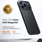 Husa pentru iPhone 17 Pro Max, Torras SlimFit MagSafe Series, negru