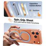 Husa pentru iPhone 17 Pro, Torras Ostand Pro MagSafe Series, transparenta