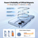 Husa pentru iPhone 17, Torras Ostand Pro MagSafe Series, transparenta