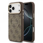 Husa pentru iPhone 17 Pro Max, Guess Hardcase 4G Classic MagSafe (GUHMP17XP4MSEGCW), maro