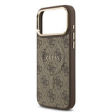 Husa pentru iPhone 17 Pro Max, Guess Hardcase 4G Classic MagSafe (GUHMP17XP4MSEGCW), maro