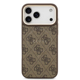 Husa pentru iPhone 17 Pro Max, Guess Hardcase 4G Classic MagSafe (GUHMP17XP4MSEGCW), maro