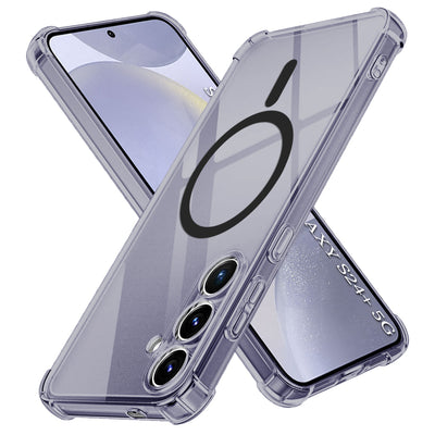 Husa pentru Samsung Galaxy S24 Plus, Techsuit Shockproof Clear Silicone MagSafe, fumuriu