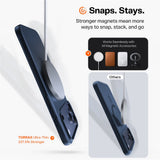 Husa pentru iPhone 17, Torras SlimFit MagSafe Series, negru