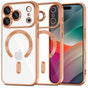 Husa pentru iPhone 17 Pro Max, Techsuit Lux Crystal MagSafe, portocaliu
