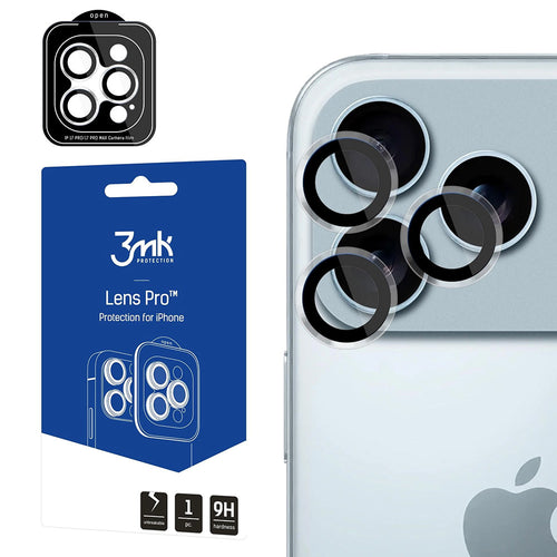 Folie de protectie pentru iPhone 17 Pro, 3mk Lens Protection Pro