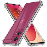 Husa pentru Motorola Edge 50 Fusion, Techsuit Shockproof Clear Silicone, transparenta