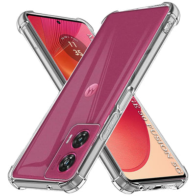 Husa pentru Motorola Edge 50 Fusion, Techsuit Shockproof Clear Silicone, transparenta