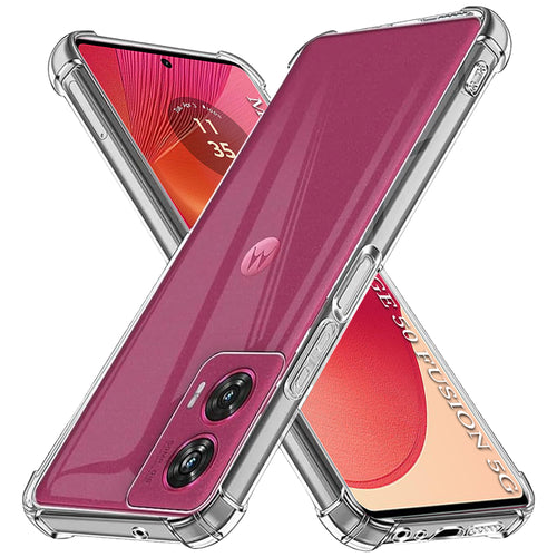 Husa pentru Motorola Edge 50 Fusion, Techsuit Shockproof Clear Silicone, transparenta