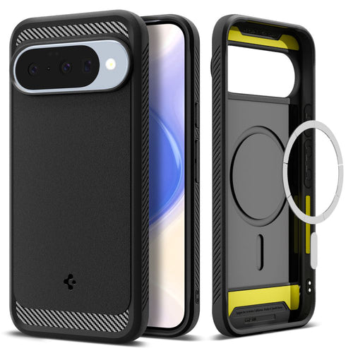 Husa pentru Google Pixel 10, Spigen Rugged Armor MagSafe (ACS09698), negru
