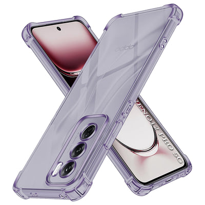 Husa pentru OPPO Reno12 Pro, Techsuit Shockproof Clear Silicone, fumuriu