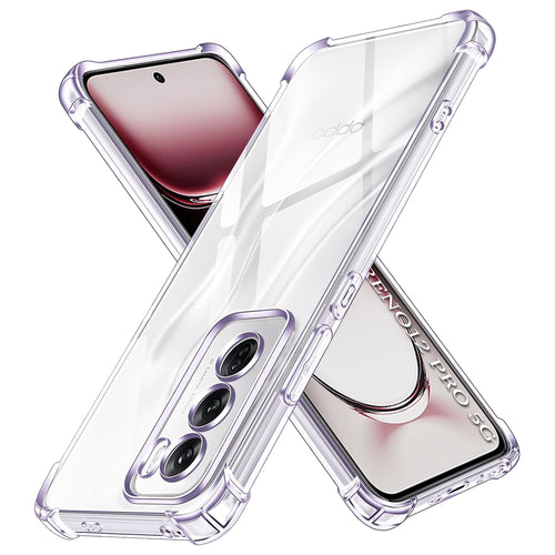 Husa pentru OPPO Reno12 Pro, Techsuit Shockproof Clear Silicone, transparenta