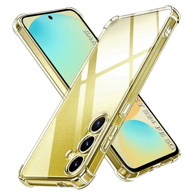 Husa pentru Samsung Galaxy S24 FE, Techsuit Shockproof Clear Silicone, transparenta