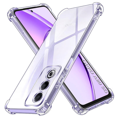 Husa pentru OPPO A80 5G, Techsuit Shockproof Clear Silicone, transparenta