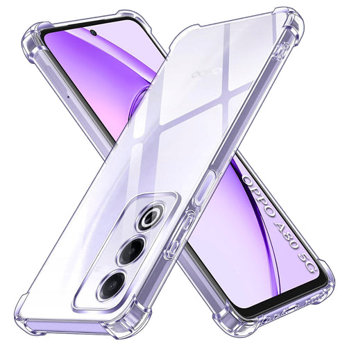 Husa pentru OPPO A80 5G, Techsuit Shockproof Clear Silicone, transparenta