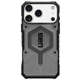 Husa pentru iPhone 17 Pro, UAG Pathfinder Clear MagSafe, cenusiu