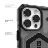 Husa pentru iPhone 17 Pro, UAG Pathfinder Clear MagSafe, cenusiu
