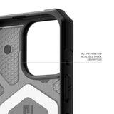 Husa pentru iPhone 17 Pro, UAG Pathfinder Clear MagSafe, cenusiu