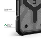 Husa pentru iPhone 17, UAG Pathfinder Clear MagSafe, cenusiu