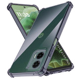 Husa pentru Motorola Moto G35, Techsuit Shockproof Clear Silicone, fumuriu