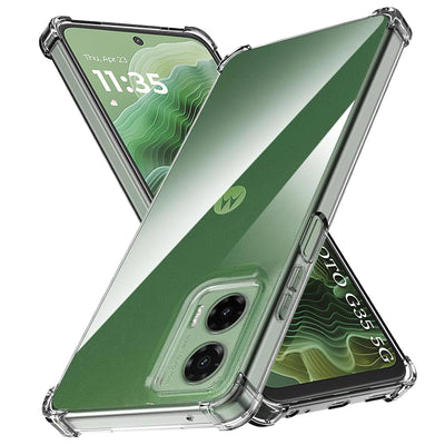 Husa pentru Motorola Moto G35, Techsuit Shockproof Clear Silicone, transparenta