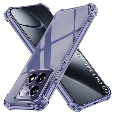 Husa pentru Xiaomi 14T Pro, Techsuit Shockproof Clear Silicone, fumuriu