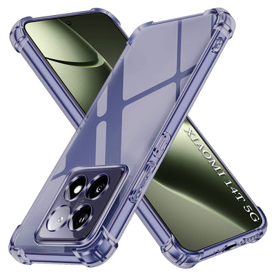 Husa pentru Xiaomi 14T, Techsuit Shockproof Clear Silicone, fumuriu