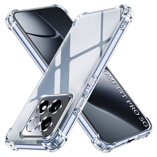 Husa pentru Xiaomi 14T Pro, Techsuit Shockproof Clear Silicone, transparenta