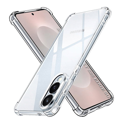 Husa pentru Samsung Galaxy S25 Edge, Techsuit Shockproof Clear Silicone, transparenta