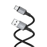 Cablu Borofone de date (BX83), USB to Type-C, Silicon, Universal, 3A, 1m, negru
