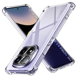 Husa pentru Xiaomi Redmi Note 14 Pro+ 5G, Techsuit Shockproof Clear Silicone, transparenta