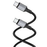 Cablu Borofone de date (BX83), Type-C to Type-C, Silicon, Universal, 60W, 1m, negru