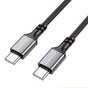 Cablu Borofone de date (BX83), Type-C to Type-C, Silicon, Universal, 60W, 1m, negru