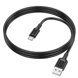 Cablu Borofone de date Feliz Series (BX111), USB to Type-C, PVC, Universal, 60W, 3A, 1m, negru