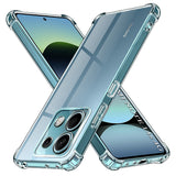 Husa pentru Xiaomi Redmi Note 14S, Techsuit Shockproof Clear Silicone, transparenta