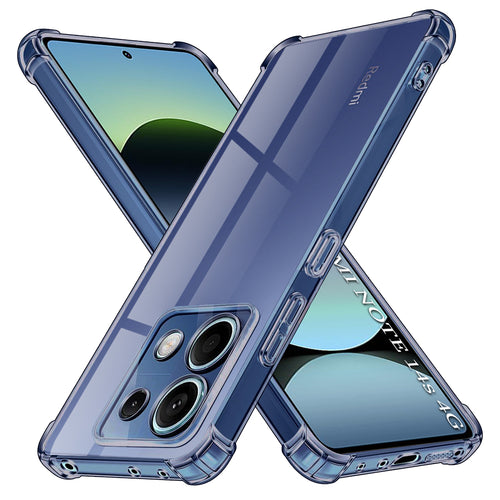Husa pentru Xiaomi Redmi Note 14S, Techsuit Shockproof Clear Silicone, fumuriu