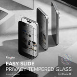 Folie de protectie pentru iPhone 17 Air, Ringke Easy Slide Privacy Tempered Glass (2 pack)