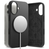 Husa pentru iPhone 17, Ringke Silicone Magnetic MagSafe, negru