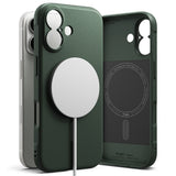 Husa pentru iPhone 17, Ringke Onyx MagSafe, verde
