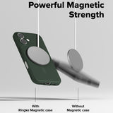 Husa pentru iPhone 17, Ringke Onyx MagSafe, verde